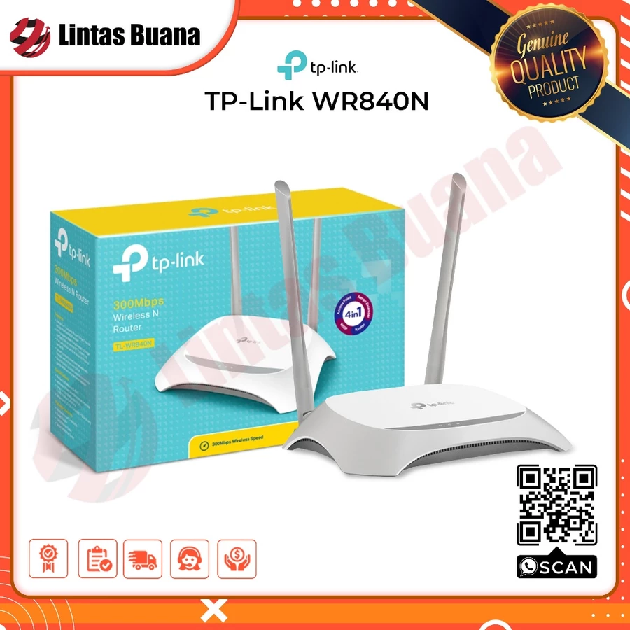 TLWR840N 300MBps Wireless Router TL-WR840N